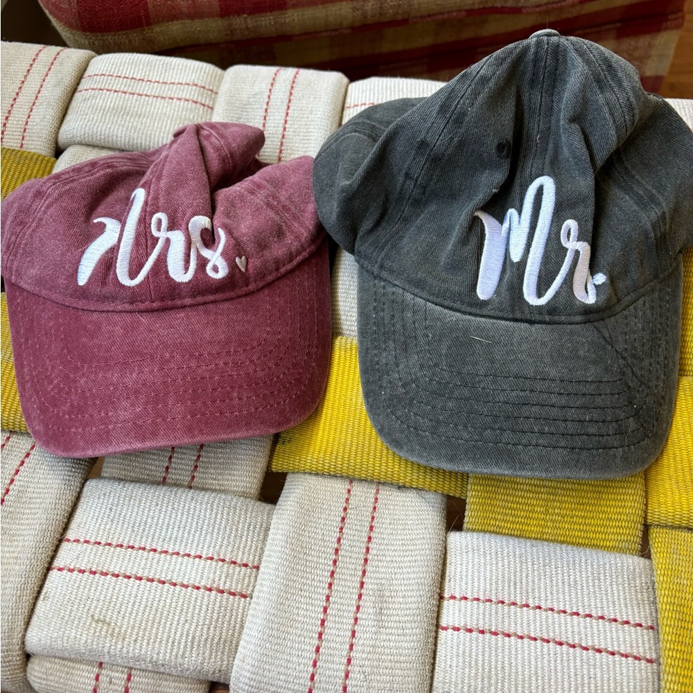 Mr. and Mrs. Baseball Caps